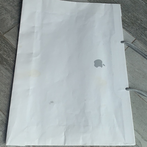 Apple Official Big & Small Paper Bag White Gray Set - Picture 5 of 8
